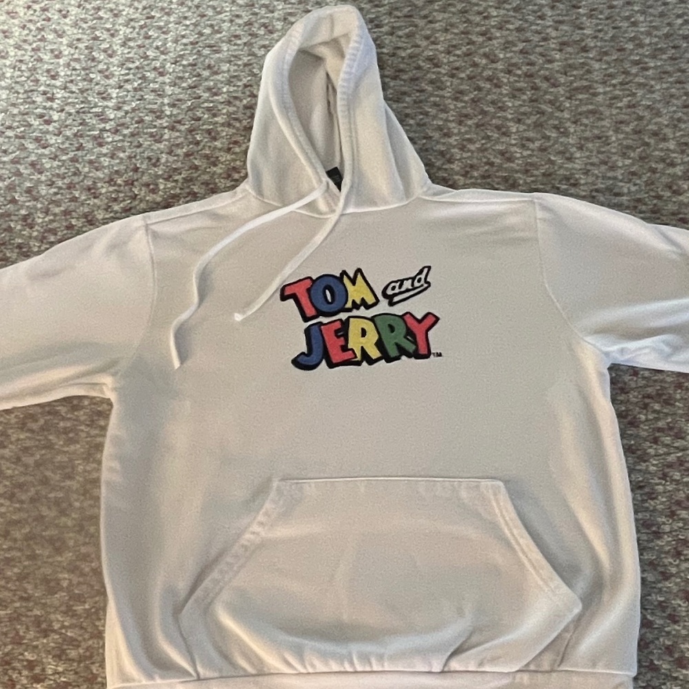 Men’s Tom And Jerry Hoodie DOUBLE SIDED Size XL Hoodie